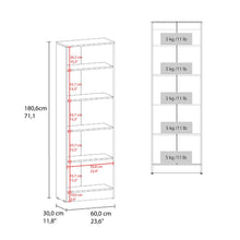 Alacena Multiusos Benna, Blanco Kronos y Azul, con Variedad de Entrepaños