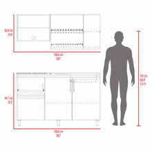 Cocina Integral Florence, Bardolino y Blanco, Incluye Mesón Derecho ZF