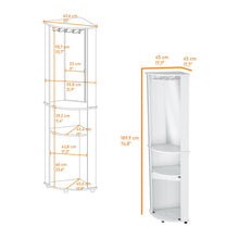 Bar Esquinero Chicago, Blanco,  con colgador de copas ZF