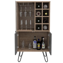 Combo para Sala, Lara, Incluye Bar y Mesa Auxiliar, Miel y Plata Oscuro