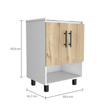 Mueble para Lavamanos Aqua, Blanco Duqueza y Café Claro, Incluye Lavamanos