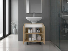 Mueble Para Lavamanos Marlo, Kronos Fresno y Kronos Blanco, No incluye Lavamanos