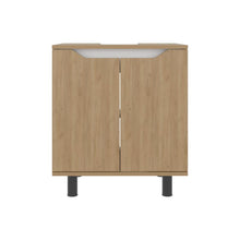 Mueble Para Lavamanos Marlo, Kronos Fresno y Kronos Blanco, No incluye Lavamanos