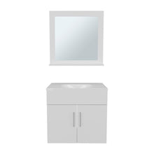 Mueble Para Lavamanos Blake, Blanco Duqueza, Incluye Lavamanos Praia 60 y Espejo ZF