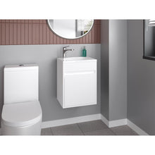 Mueble Para Lavamanos Furman, Blanco Duqueza, Incluye Lavamanos Plastiglas Floresta 40 ZF