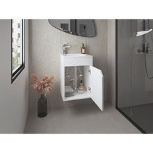 Mueble Para Lavamanos Flotante Betel, Blanco Duqueza, Incluye Lavamanos Plastiglas Floresta 40 ZF