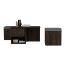 Mesa de Centro Lucien, Nogal Europeo, con espacio para colocar objetos decorativos ZF