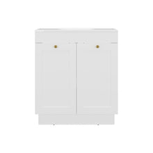 Mueble Para Lavamanos Baluarte, Blanco Duqueza, Incluye lavamanos Praia 30 ZF