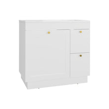 Mueble Para Lavamanos Baluarte, Blanco Duqueza, Incluye lavamanos Praia 36 ZF