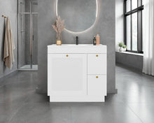 Mueble Para Lavamanos Baluarte, Blanco Duqueza, Incluye lavamanos Praia 36 ZF