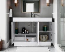 Mueble Para Lavamanos Baluarte, Blanco Duqueza, Incluye lavamanos Praia 48 ZF