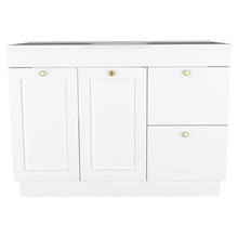 Mueble Para Lavamanos Baluarte, Blanco Duqueza, Incluye lavamanos Praia 48 ZF