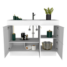 Mueble Para Lavamanos Baluarte, Blanco Duqueza, Incluye lavamanos Praia 48 ZF