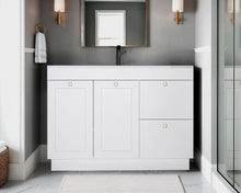 Mueble Para Lavamanos Baluarte, Blanco Duqueza, Incluye lavamanos Praia 48 ZF