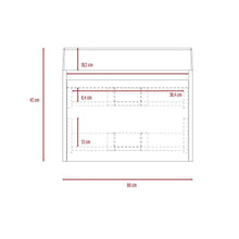 Mueble para Lavamanos Fussion, Avellana, con Espacio Para Ubicar Objetos de Aseo