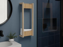 Toallero de Pared Arlington, Kronos Fresno Europeo, con gran capacidad para almacenar toallas ZF