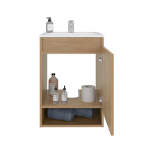 Mueble para Lavamanos Nissi, Fresno Europeo, Incluye Lavamanos Praia 45x45 ZF