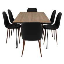 Combo Comedor Bomira, Miel, Wengue y Café Claro, Incluye Comedor y 6 Sillas