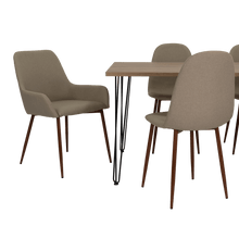 Combo Comedor Bomira, Miel, Café Claro y Chocolate, Incluye Comedor y 6 Sillas