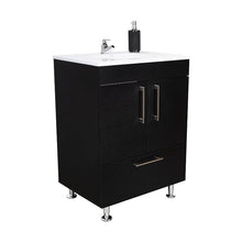 Mueble para Lavamanos Homer, Wengue, con Un Cajón y Dos Puertas Batientes