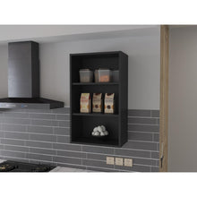 Complemento Gabinete Superior Dibala, Wengue, cuenta con 3 entrepaños ZF