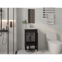 Combo Mueble Para Lavamanos Brandy, Wengue, Incluye Lavamanos Praia 45 y Espejo ZF