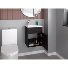 Mueble Para Lavamanos Furman, Wengue, Incluye Lavamanos Plastiglas Floresta 40 ZF