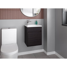 Mueble Para Lavamanos Furman, Wengue, Incluye Lavamanos Plastiglas Floresta 40 ZF