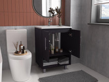 Mueble para Lavamanos Aqua, Wengue, Incluye Lavamanos Praia 60x45 ZF