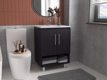 Mueble para Lavamanos Aqua, Wengue, Incluye Lavamanos Praia 60x45 ZF