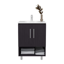 Mueble para Lavamanos Aqua, Wengue, Incluye Lavamanos Praia 60x45 ZF
