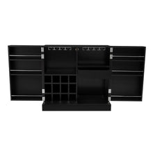 Bar Sienega, Wengue, con Espacio Para Botellas y Porta Copas