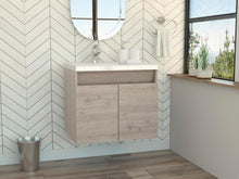 Mueble para Lavamanos Elipse, Humo, con Dos Cajones