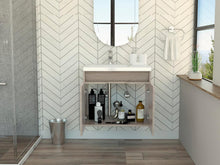 Mueble para Lavamanos Elipse, Humo, con Dos Cajones