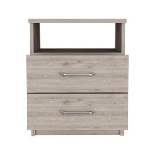 Mesa de Noche Cantabria, Humo, con Dos Cajones