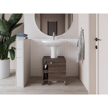 Mueble para Lavamanos Omahi, Milan y Blanco Duqueza, con Variedad de Entrepaños