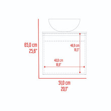 Mueble Para Lavamanos Ganet, Nogal Europeo y Capri, Incluye Lavamanos Corona en Porcelana Sanitaria