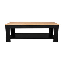 Mesa de Centro Sensi, Wengue y Fresno Europeo, con diseño moderno ZF