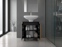 Mueble Para Lavamanos Marlo, Wengue y Fresno Europeo, No incluye Lavamanos