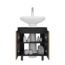 Mueble Para Lavamanos Marlo, Wengue y Fresno Europeo, No incluye Lavamanos