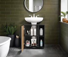 Mueble Para Lavamanos Pascuale, Fresno Europeo y Wengue, No incluye Lavamanos