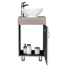 Mueble para Lavamanos Coralyn, Wengue y Nacar, con Amplio Espacio de Almacenamiento