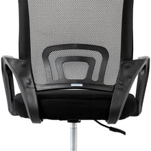 Silla de Oficina Operativa Mesh con Base Cromada, Negro