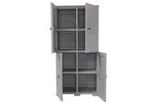 Mueble Organizador Elegance Liso Da Vinci, Gris, con Cuatro Puertas Batientes