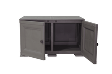 Mueble Organizador Elegance Liso Goya, Cocoa, con Dos Puertas Batientes