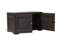 Mueble Organizador Elegance Liso Goya, Wengue, con Dos Puertas Batientes