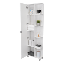 Mueble Esquinero Zendaya, Kronos Blanco, con Variedad de Entrepaños  ZF