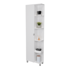 Mueble Esquinero Zendaya, Kronos Blanco, con Variedad de Entrepaños  ZF