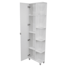 Mueble Esquinero Zendaya, Kronos Blanco, con Variedad de Entrepaños  ZF