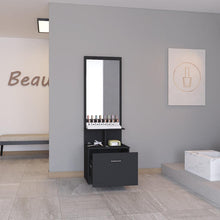 Mueble Multiusos Zaha, Wengue, con Espejo y Un Cajón Organizador